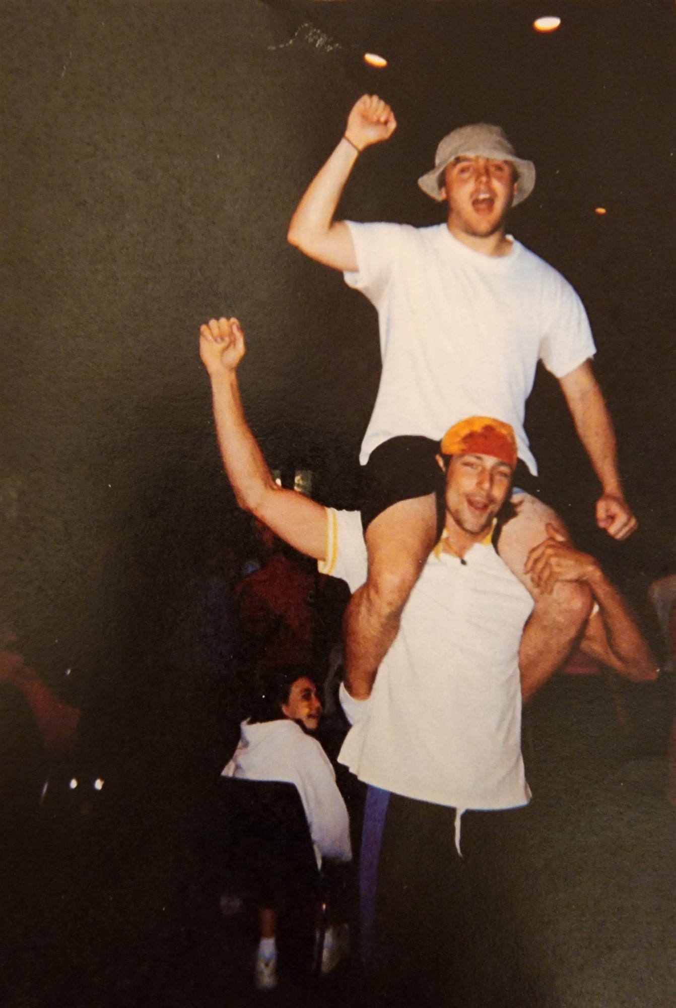 A joyful camp memory with friends